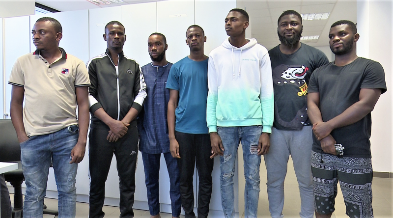 The cyber criminal suspects arrested in Abuja