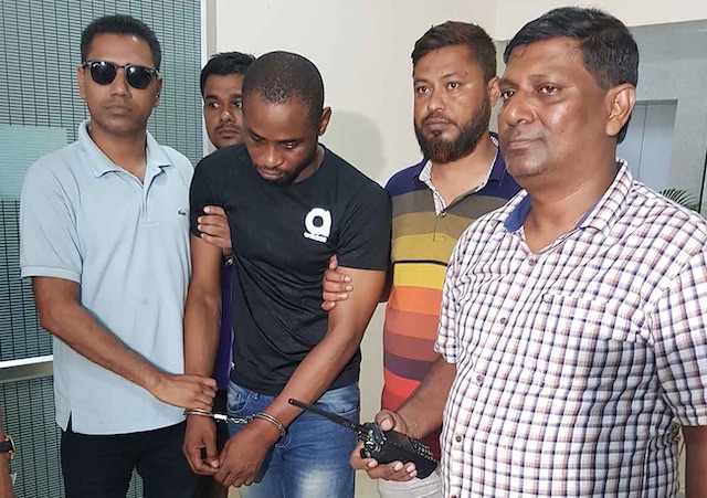 Ajah Anayochukwa Onyeanwusi arrested in Bangladesh