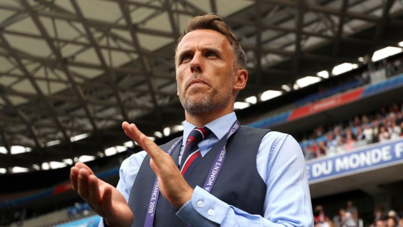 Coach Phil Neville: says he is ashamed of the Cameroonian Lionesses