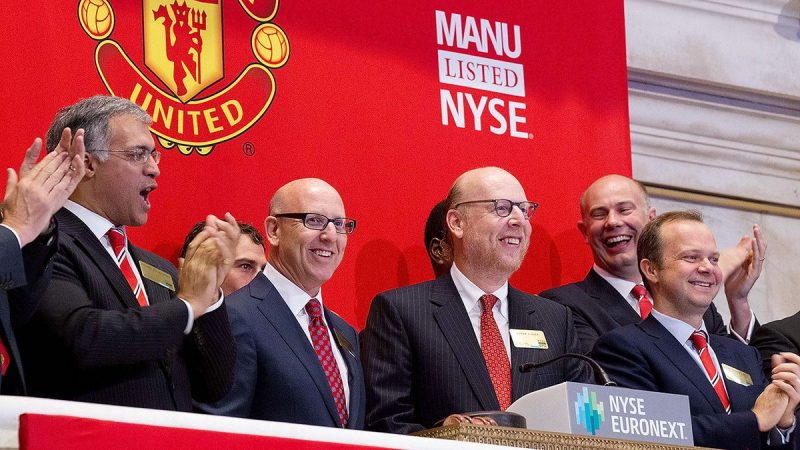 Glazers family when Man United was listed on the New York Stock Exchange