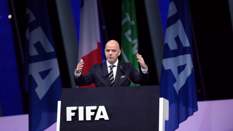 Gianni Infantino: re-elected unopposed for a fresh four-year term