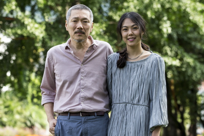 Korean filmmaker Hong Sang-soo with girlfriend Kim: stunned he cannot divorce his wife