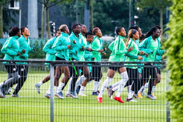 Super Falcons in training