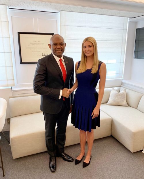 Tony Elumelu with Ivanka Trump