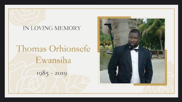 The obituary circulated by Limkokwing University of Creative Technology in honour of Thomas Orhionsefe Ewansiha