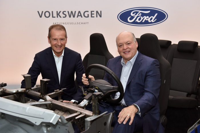 Volkswagen and Ford collaboration on electric autos