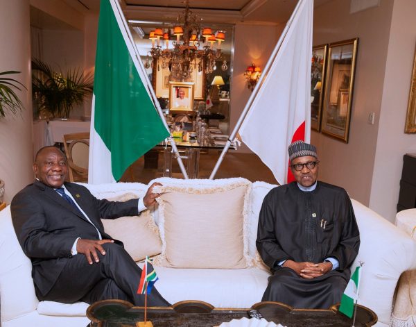Buhari with Ramaphosa