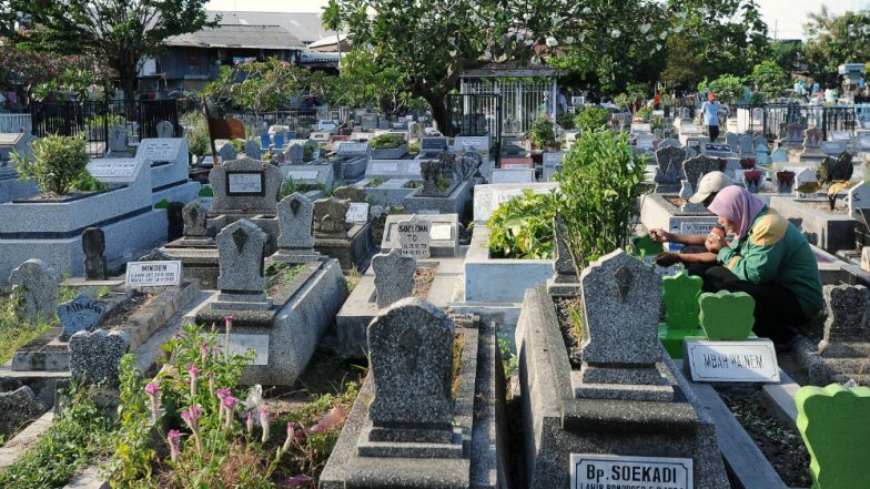 A graveyard in India