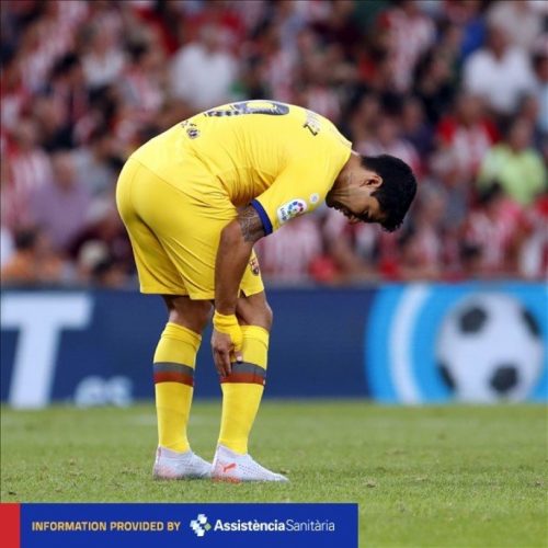 Luis Suarez injured