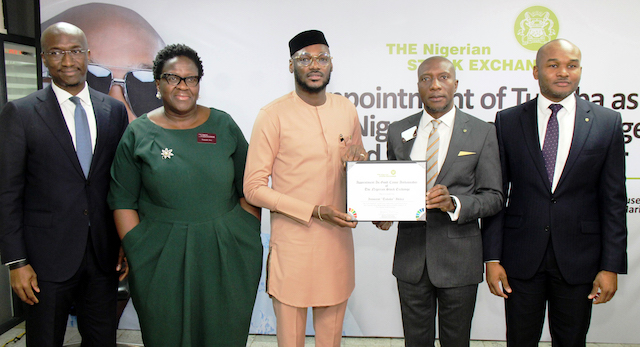 Pic.22. Unveiling of Tuface Idibia as NSE Good-Cause Ambassador