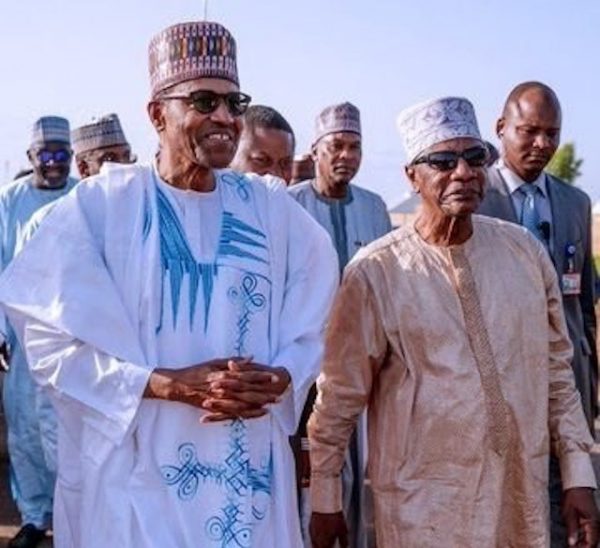President Buhari and President Alpha Conde in Daura on Saturday