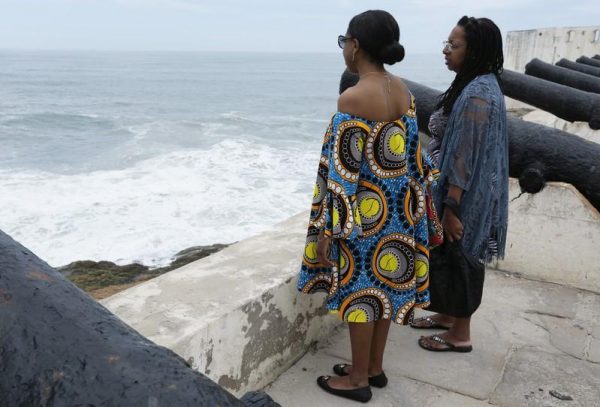 Tani Sanchez and her daughte Tani Sylvester in Ghana