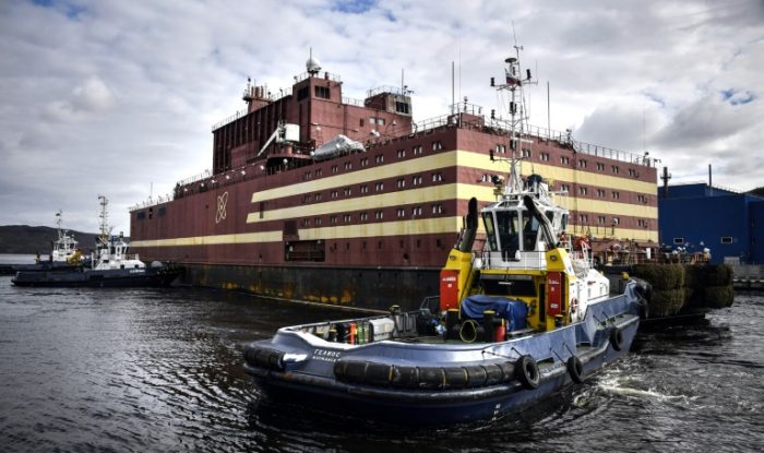 The floating Nuclear reactor, Akademik Lomonosov Russia is sending to the Arctic