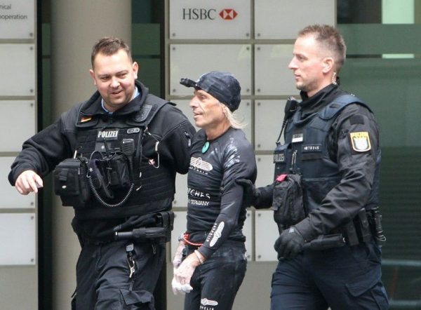 Alain Robert the French spiderman arrested in Frankfurt