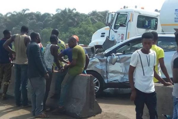 An accident on Lagos-Ibadan Expressway