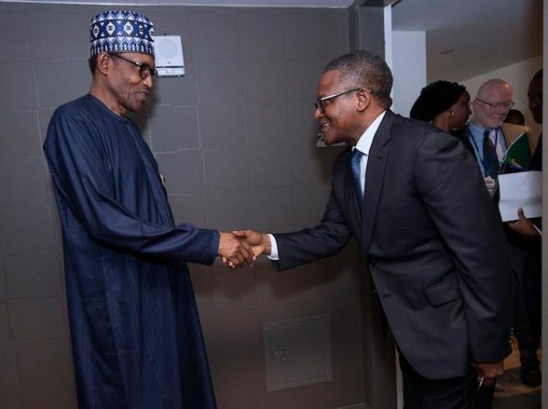 Buhari welcomes Aliko Dangote