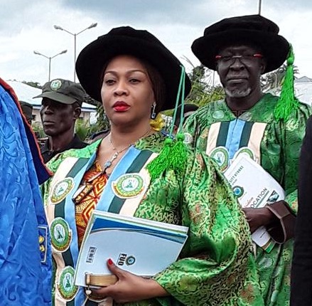 Chairman Governing Council of the University Gbemisola Saraki at the convocation