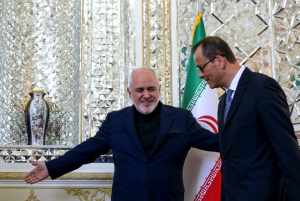 IAEA’s Cornel Feruta with Iranian Foreign minister Mohammad Javad Zarif