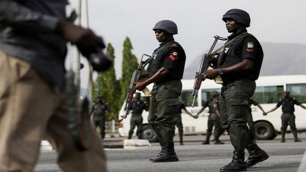 File: Nigerian policemen