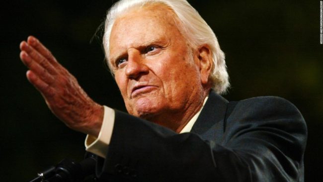 The late Pastor Billy Graham