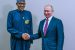 Buhari (left) with Russia's Putin: Military pact signed