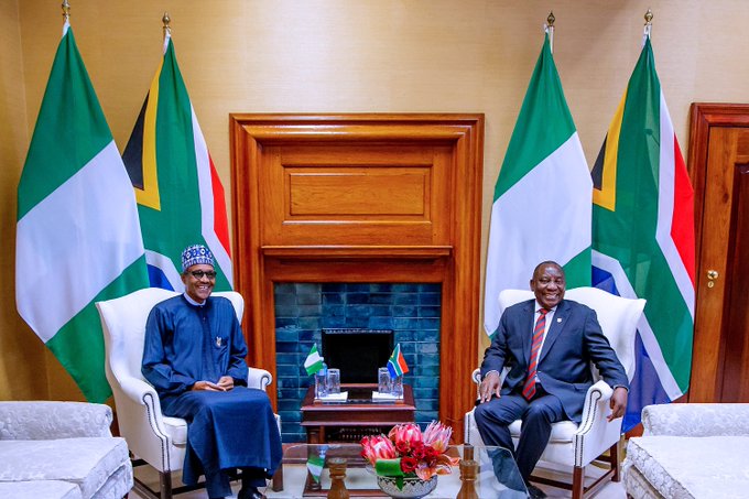 Buhari and Ramaphosa in Pretoria
