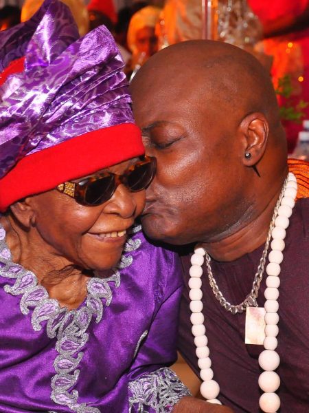 Charly Boy and his mom Margaret Oputa