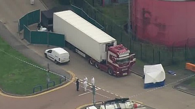 Container truck of horror: 39 people found dead inside