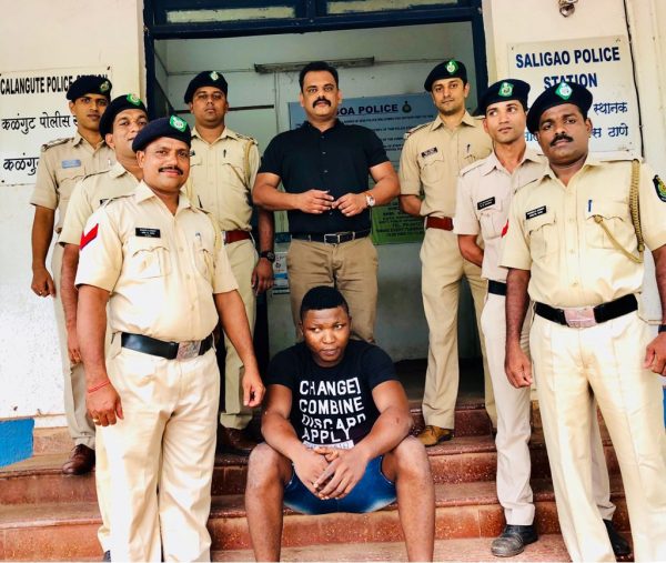File Photo: a Nigerian arrested in Goa for drugs in 2018
