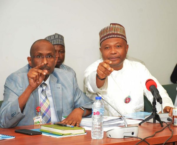 Jalal Arabi, right and the DFA in State House Bashir Alkali