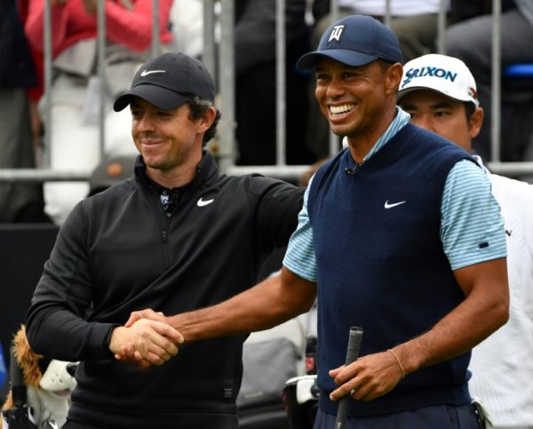 Rory McIlroy and Tiger Woods