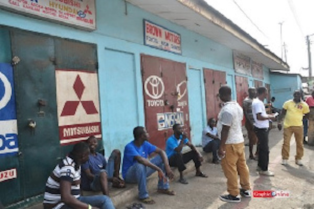 Shut shops owned by Nigerians on Thursday in Kumasi