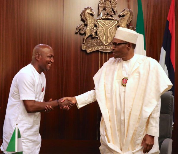 Buhari welcomes David Lyon