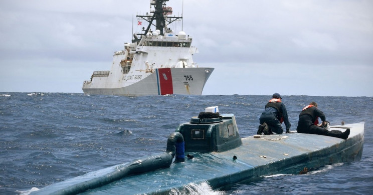 A colombian Narco submarine intercepted in US