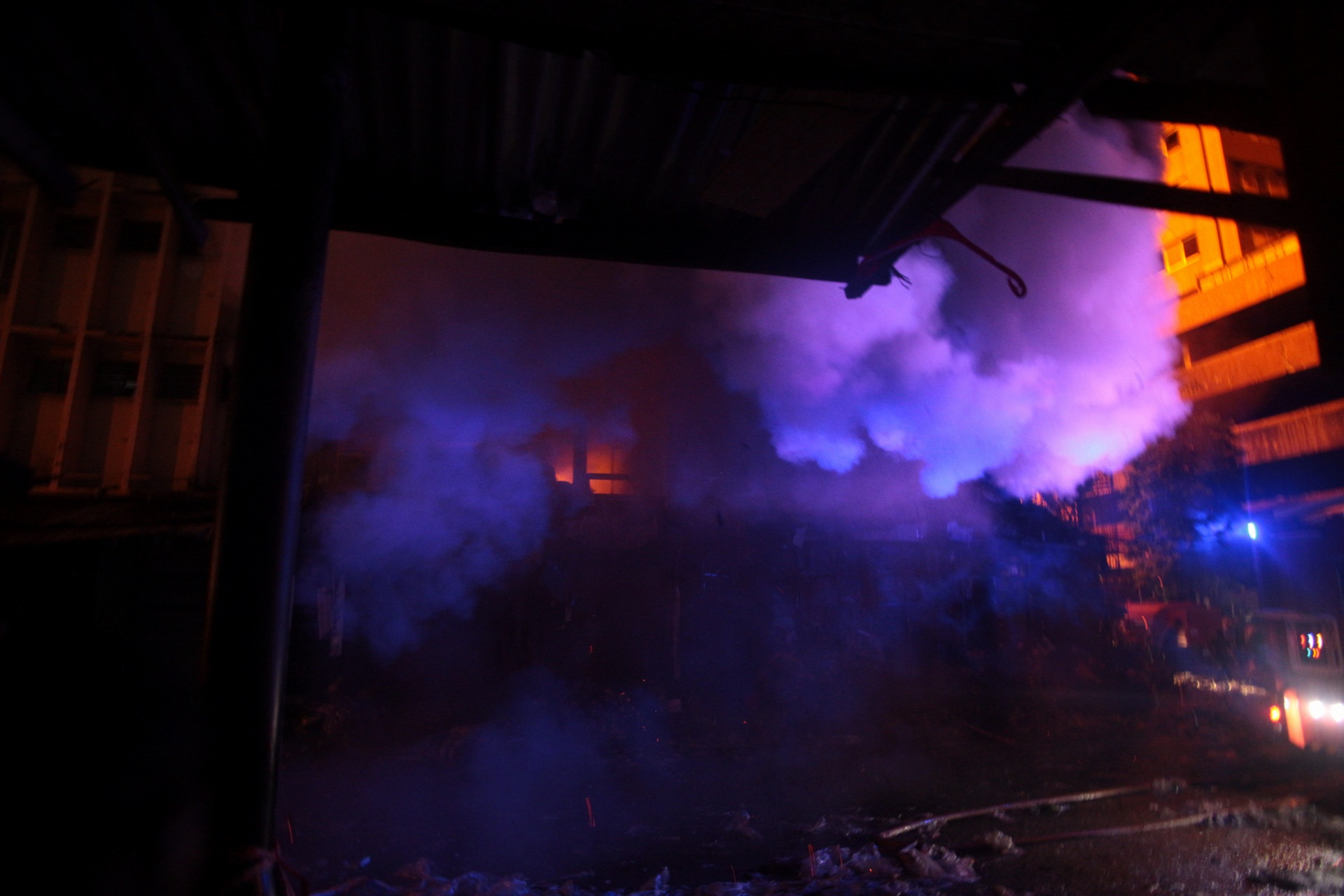 Lagos market fire