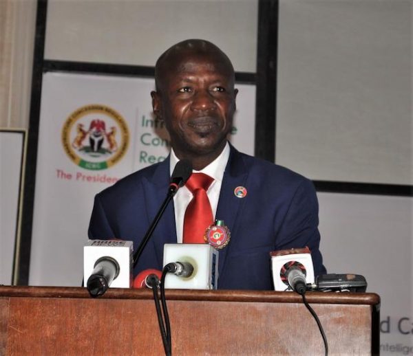 Ibrahim Magu at the Dispoara Investment conference in Abuja