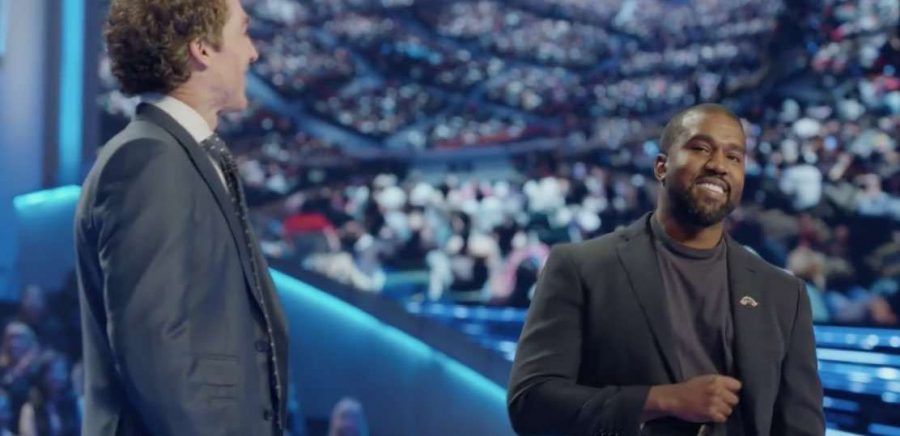 Kanye West at Pastor Joel Osteen‘s Lakewood Church in Houston