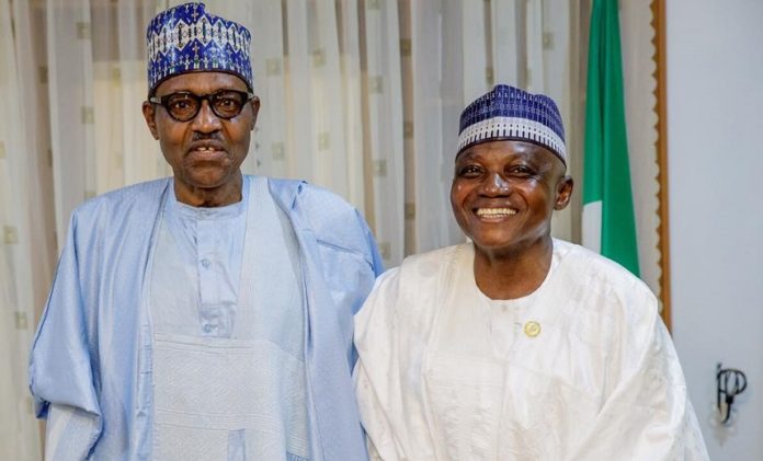 President Buhari and Garba Shehu