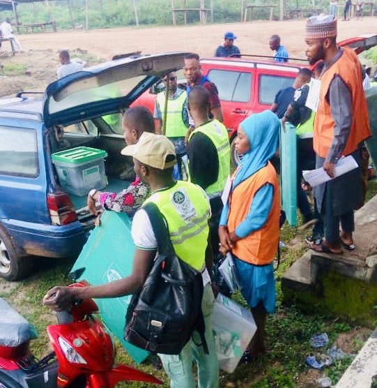 Some INEC staff who took part in Kogi election