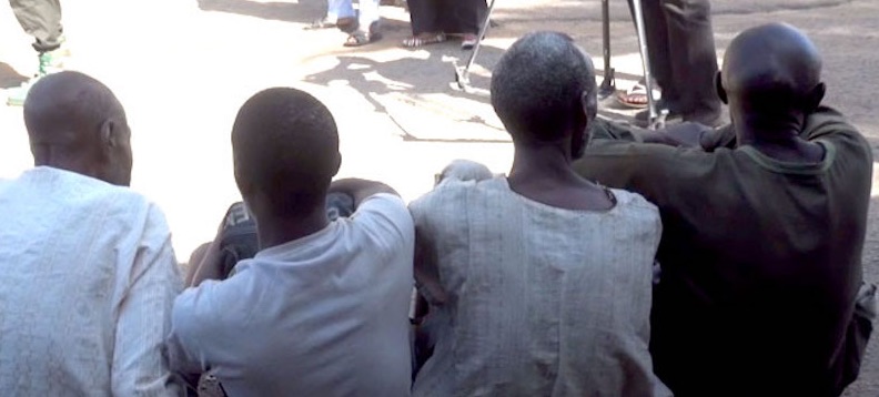 Some of the suspects paraded by the Kaduna Police Command on Saturday