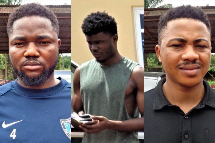 Three of the online fraudsters who bagged lenient sentences in Enugu on Friday