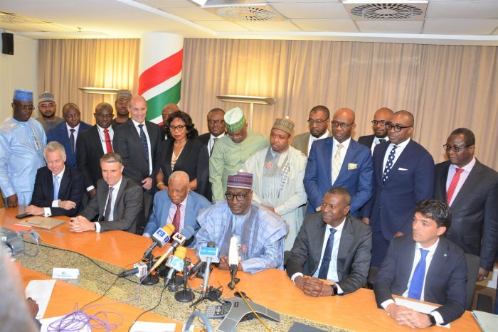 Mele Kyari and other partners for NLNG Train 7