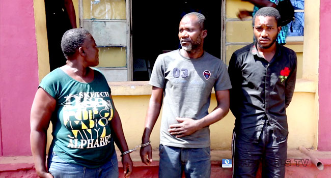 All the killers of Favour Daley-Oladele, L-R Owolabi’s mother, Pastor Philip and Owolabi Adeeko