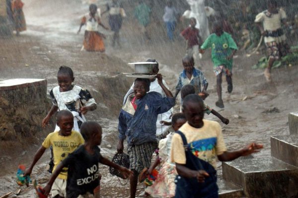 Congolese children in the town of Bunia