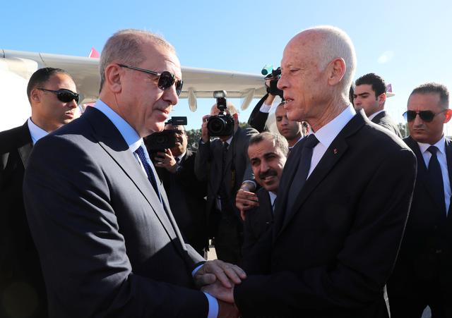 Erdogan with Tunisia’s President Kais Saied