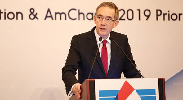 Robert Grieves, AmCham chairman in Hong Kong: barred from Macau