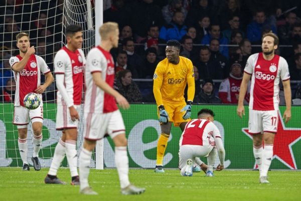 The Ajax boys: knocked out of Champions League