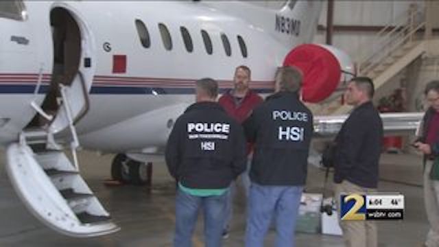 The jet seized by US Federal agents