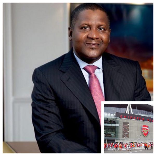 Aliko Dangote and Arsenal