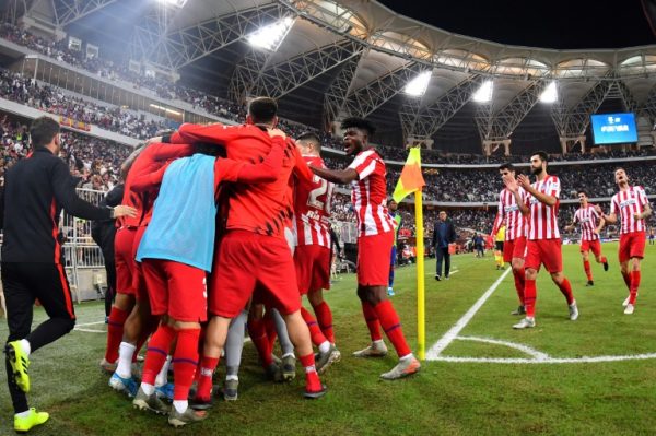 Atletico celebrate upset win against Barcelona in Jeddah